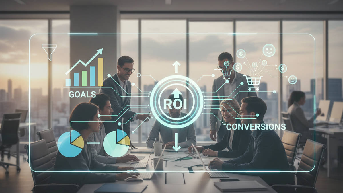 marketing de busca - Metas e Conversões: O Verdadeiro ROI do SEO